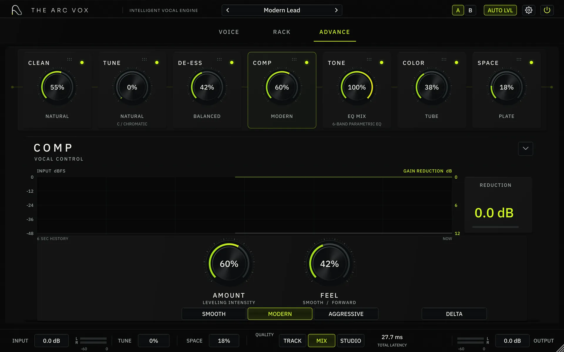 THE ARC VOX advance view, COMP module open